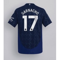 Camiseta Manchester United Alejandro Garnacho #17 Segunda Equipación Replica 2024-25 mangas cortas